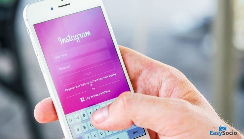 person holding mobile phone displaying instagram login screen build a strong social media