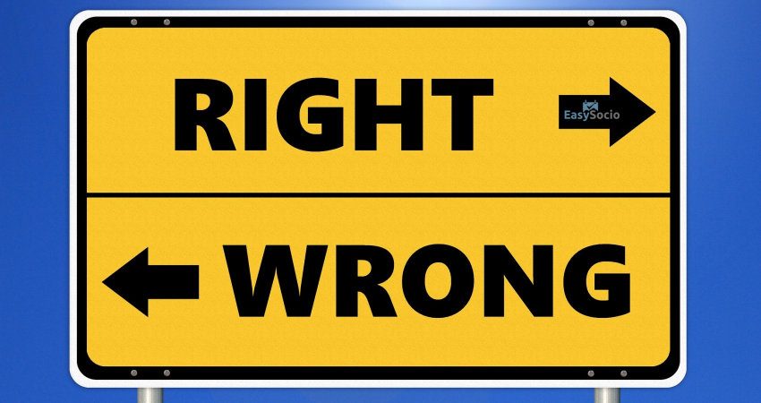 value right wrong directions image